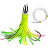 JAMIEKA Testa di metallo Polpi Squid Skirt Esche Acqua Salata Polpi Esca da Pesca Esca da Pesca All'aperto Acqua di Mare Esca da pesca a traina Esche a traina Squid Skirt Trolling