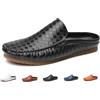 QCHAOLI Ciabatte da Uomo in Pelle Traspirante, Slip On, Pantofole da Spiaggia E da Viaggio