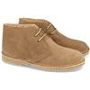shoes&blues.es Stivali da Deserto da Donna e da Uomo Realizzati in Pelle Scamosciata e Montone, con Comoda Suola Antiscivolo in Crepe e Chiusura con Lacci. Tortora Talla 43