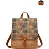 Generic Zaino da donna in sughero, stile bohémien, vintage, borsa a tracolla, borsa hobo, borsa da viaggio
