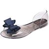 TangDao Durchsichtige Sandalen für Damen für den Sommer Flache Sandalen für Damen Strandschuhe für Damen