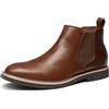 Bruno Marc Chelsea boots uomo pelle scamosciata | Tomaia liscia facile da pulire, inserti in gomma per calzata rapida e suola imbottita per comfort tutto il giorno