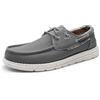 Bruno Marc Mocassini Slip-on Uomo con Lacci Elastici,Grigio-Scuro,47