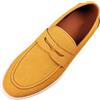 Générique Scarpe da uomo Mocassini casual da uomo comode da indossare suola morbida traspirante ideale per camminare lavoro non slip, giallo, 39 EU