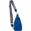 styleBREAKER Zaino Monospalla Donna in Ecopelle | Sling Bag 16x30x11 cm, 2 scomparti con zip, tracolla regolabile e decorata 71-123 cm, design crossbody