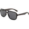 WOODONLY Occhiali da Sole Polarizzati in Legno Pilota - Occhiali da Sole in Legno in Stile Retrò con Custodia in Bambù per Uomo e Donna Regali Perfetti (Ebano)