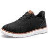Bruno Marc Eleganti Stringate Scarpe per Ragazzi Scarpe Oxford in Tessuto Lavorato a Maglia Traspirante Scarpe da Festa per Matrimonio Abito da Riunione