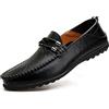 DSKK Mocassini Uomo Estivi Eleganti Casual Slip On Scarpe da Guida Scarpe da Barca Classic Leather Loafers (43,1#,Adulto,Numero)