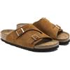 Birkenstock, ZURICH BS SUEDE LEATHER, Scarpe Ciabatte Sandali Moda Fashion Pelle Unisex (MINK (MARRONE), Sistema Taglie Calzature EU, Adulto, Numero, Stretta, 37)