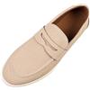 Générique Scarpe da uomo Mocassini casual da uomo comode da indossare suola morbida traspirante ideale per camminare lavoro non slip, beige, 39 EU