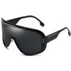 HPIRME Scudo Visiera Maschera Occhiali da sole Donna Uomo Occhiali antivento oversize One Big Frame Occhiali Shades Sport UV400