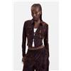 Desigual, Maglia a manica lunga, Donna, Poliestere, Marrone, L