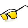 KANASTAL Occhiali da Sole Uomo Donna Polarizzati UV400 con Molla | Quadrati, Retrò, Vintage, Classici, Polarized Sunglasses Men Women, Pesca, Spiaggia, Viaggo, Guida