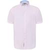 D555 James Basic Oxford - Camicia a maniche corte da uomo, taglie forti, 5 colori, da 2XL a 6XL, rosa, 5XL
