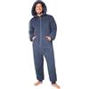 CityComfort Pigiama Intero Uomo - Pigiama Invernale Uomo in Caldo Pile con Cappuccio M-3XL - Pigiami Interi per Ragazzi Idea Regalo (Grigio Scuro, M)