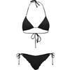 F**K Bikini Donna Triangolo con Slip Regolabile Nero SW1100-BK