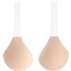Bye Bra Ascensori scolpiti, reggiseno pull-on, reggiseno adesivo, reggiseno riutilizzabile, fino a tazza H, beige/nero, Beige, D