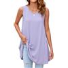 Enmain Magliette Tunica Donna a Maniche Corta Estiva Maglia Lunga Ampia Desigual Casual Blusa Camicia Scollo Tondo Floreale Paisley Elegante S-3XL