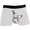 Lawenp Christmas Snowman Intimo da Uomo Boxer Traspirante Breve Regalo di Natale di Capodanno S-XXL