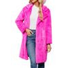 Generic Cappotti invernali da donna taglie forti Cappotti invernali da donna 2023 Capispalla caldi comodi aperti davanti cardigan lungo giacca cappotto caldo giacche pelose maglioni da donna, Rosa acceso, L