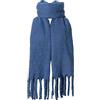 SoulQool Sciarpa lunga da donna invernale scialle sciarpe tinta unita avvolge lana filatura nappa coperta lunga stola regali da donna