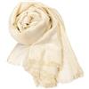 MAPIMANIA - Stola Elegante Donna Oro per Cerimonia e Matrimonio - Scialle Estivo in Seta 195x90 cm, Coprispalle per Abito da Sera