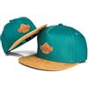 Blackskies Essentials Snapback cap - Set 2 Pezzi Genitori Bambini | Partnerlook Baseball cap Regalo Mini-Me Basecap Pap脿-Figlio & Mamma-Figlia Verde Petrolio-Marrone - 49-54 cm