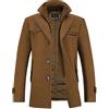YOUTHUP Cappotto da Uomo in Lana Corto Invernale Spesso Cappotto Giacca Casual Regular Fit