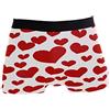 Lawenp Love Heart Boxer da Uomo Intimo Boxer Elasticizzati Traspiranti con Piccole Tasche Regali S-XXL