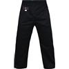 VADER SPORTS EST.2001 WITH YOU ALL THE W Vader - Pantaloni da karate unisex, per bambini, adulti, per allenamento di arti marziali, competizioni e tornei, in tessuto di cotone Gi Polly, per kickboxing, Aikido, Kung Fu, Nero , 00/120cm