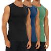 FALARY Canottiere Uomo Sportiva Canottiera Palestra Cotone Pacco da 3 Nero Marino Oliva 5XL
