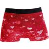 Lawenp Red Hearts Texture Intimo da Uomo Boxer Traspirante Breve Regalo di Natale di Capodanno S-XXL