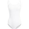 ZYXWVU Body Danza Classica Donna con Scollo Tondo per Balletto e Ginnastica, 7273-Bianco,S