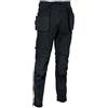 COFRA Pakatti Nero V721-0-05.Z50 Taglia 50 Pantaloni da Lavoro con Tasche in Tessuto Elasticizzato con Inserti Anti abrasione