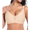 Ganado Reggiseno Senza Ferretto Pizzo Donna Reggiseni Senza Cuciture Reggiseno Imbottito Comodo Push Up