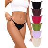 Levao Mutandine da donna brasiliana sexy chic bikini pizzo hipster, Set A, M