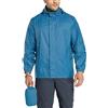 33,000ft Giacca antipioggia pieghevole da uomo leggera impermeabile con cappuccio Stowaway Active Outdoor Windbreaker, Blu, XX-Large