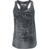 Guns N' Roses Paradise City Donna Top Grigio 100% Cotone Regular