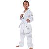 Kwon - Dobok per Taekwondo Song, kimono per arti marziali e sport da combattimento, da bambino, bianco, 90