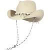 EOZY Cappello da Cowboy, Cappello di Paglia da Donna, Cappello da Sole Estivo, Cappello da Spiaggia
