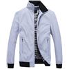 Allthemen Giubbotto da Uomo Leggero Giacca Militare Comodo Giacca Casual Primavera Autunno Aviatore Collo Alto Estate #1601 Grigio Chiaro XL