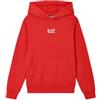 Emporio Armani EA7 Felpa con Cappuccio Core Identity Boy in Cotone garzato, per Bambini e Ragazzi 7B000024