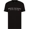 Armani Exchange T-Shirt Uomo Maglietta 8NZT72 Z8H4Z, Manica Corta, Girocollo (Nero, M)