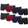 Vincenzo Bellini - Boxer Hipster, Confezione da 12, Taglia S, M, L, XL, XXL, Comodi e Traspiranti, Biancheria Intima da Uomo in Cotone