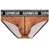 Supawear - Intimo da Uomo Slips - Pow Brief Grizzly Bear - 1x Taglia L