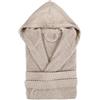 TRAMAS+ Accappatoio da Bagno 100% Cotone Uomo e Donna, 450g, Cappuccio, Cintura Regolabile, 2 Tasche, Alta Assorbenza, Morbido e Confortevole, Certificato OEKO-TEX - L, Gris Claro