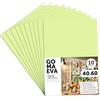 m-office Fogli di Gomma Eva Colorata, Gomma Crepla per Scrapbooking, Scuola, Cartoncini Creativi, Lavoretti, Torte Scenografiche, Scuola o Progetti Artistici 40x60cm (Verde pastello, 10 uds)