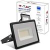 V-TAC Faro LED da Esterno 30W Nero - [Chip Samsung - Alte Perfomance, Bassi Consumi] - 2510 Lumen - IP65 - Proiettore Faretto LED Nero per Casa, Giardino, Garage - Impermeabile - Luce Naturale 4000K