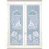 HomeMaison Coppia di vetri Dritti con Frange, Poliestere, Bianco, 220 x 60 cm