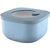 Guzzini 8008392306580 Kitchen Active Design Contenitori Ermetici Bassi per Frigo, Freezer e Microonde, Blu, 12.2 x 12.2 x 6.8 cm